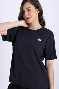 Zivame Knit Poly Loungewear Top - Black Beauty — thumbnail 6